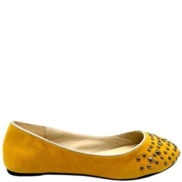 LAURA B STUD PUMP - MUSTARD
