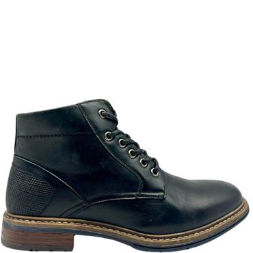 ROMEO GTS ZIP TIE ANKLE BOOT - BLACK