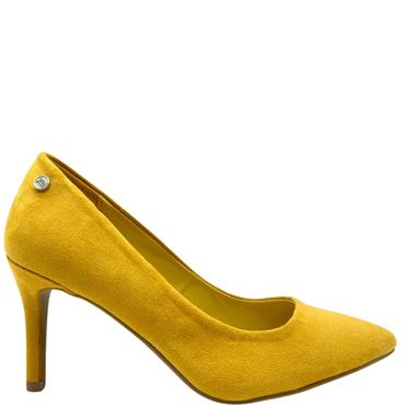 XTI WOMENS POINT TOE COURT SHOE - YELLOW SUEDE
