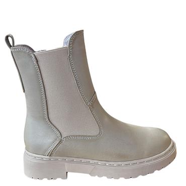 XTI GIRLS ZIP CHELSEA BOOT - BEIGE
