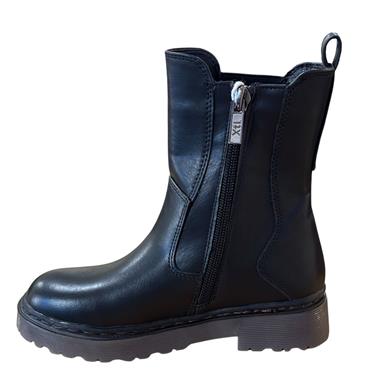 XTI GIRLS ZIP CHELSEA BOOT - BLACK
