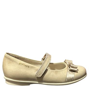 GARVALIN STRAP BOW PATENT - BEIGE PATENT