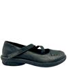 KHRIO LDS STITCH STRAP SHOE - BLACK