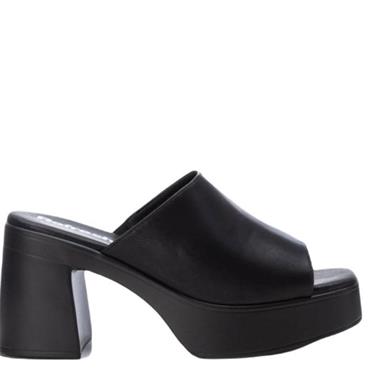 REFRESH WOMENS SLIP ON MULE SANDAL - BLACK