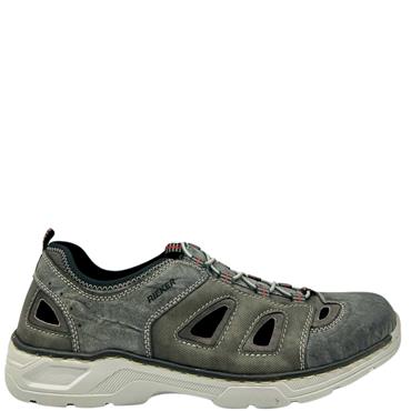 RIEKER GTS CORD CLOSED IN SANDAL - GREY