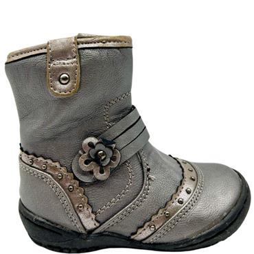 ONE STEP FLOWER BOOT - PEWTER