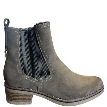 JET 7 WOMENS ZIP CHELSEA ANKLE BOOT - MARRON
