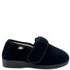 CELIA RUIZ DIABETIC VELCRO SLIPPER - BLACK