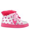 AGATHA RUIZ GIRLS ZIP LACE ANKLE BOOT - SILVER MULTI