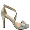 MENBUR WOMENS ANKLE STRAP SANDAL - SILVER