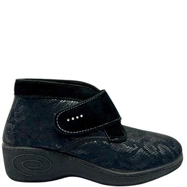 EMANUELA VELCRO DIAMANTE BT - BLACK
