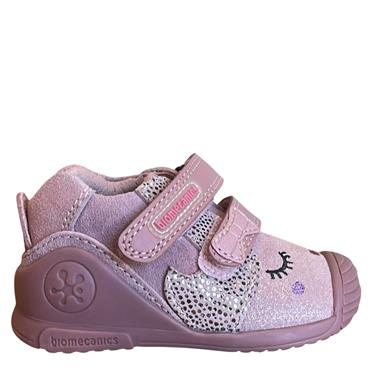 BIOMECANICS GIRLS STRAP ANKLE BOOT - ROSE