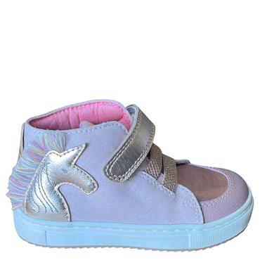 GARVALIN GIRLS STRAP ANKLE BOOT - PINK
