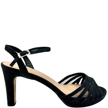 MENBUR WOMENS ANKLE STRAP SANDAL - BLACK