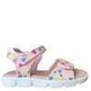 GARVALIN GIRLS VELCRO STRAP SANDAL - SALMON