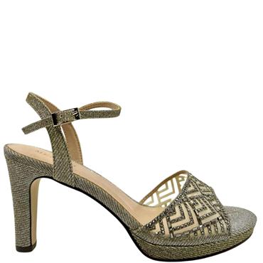MENBUR WOMENS ANKLE STRAP SANDAL - GREY
