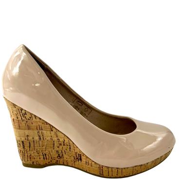 MILLIE LDS WEDGE COURT SHOE - NUDE