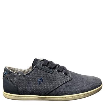 SKILLS TIE CANVAS SHOE - NAVY