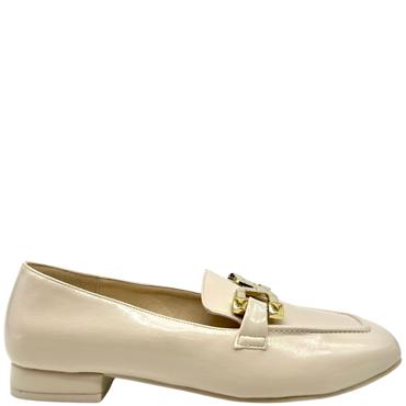 MENBUR WOMENS CHAIN LOAFER - WHITE