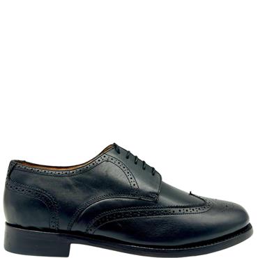 WINSTANLEY ALL LEATHER SHOE - BLACK LEATHER