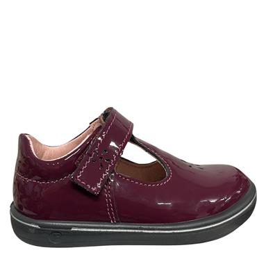 RICOSTA GIRLS WINONA STRAP SHOE - MERLOT PATENT