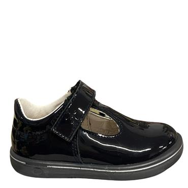 RICOSTA GIRLS WINONA STRAP SHOE - NAVY PATENT