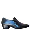 LUCINI GTS CUBAN HEEL SLIP ON SHOE - BLACK