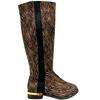XTI GOLD HEEL ZEBRA KNEE HI BT - ZEBRA