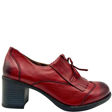 BAERCHI LEA HI CUT MID HEEL SH - BURGANDY