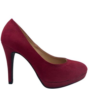 LOLA BLUE PLATFORM COURT - BURGANDY