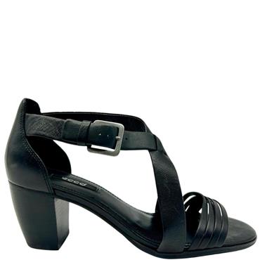 ECCO STRAP MED HEEL SDL - BLACK