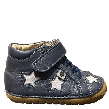 OLDSOLES BOYS VEL LACE PREWALKER BOOT - NAVY