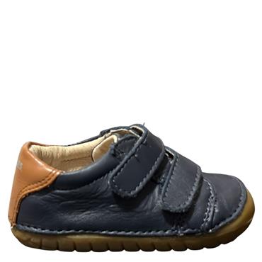 OLDSOLES BOYS 2 VEL STRAP PREWALKER - NAVY