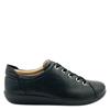 ATRAI WOMENS COMFORT LACE SHOE - BLACK LEATHER