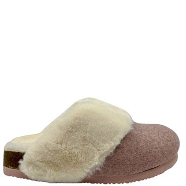 XTI WOMENS FUR LINED SLIPPER - NUDE