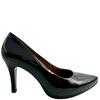 CHAMBY LDS LEATHER POINT TOE COURT SHOE - BLACK PATENT
