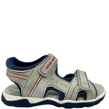 SPROX BOYS 2 VEL STRAP SANDAL - LIGHT GREY NAVY