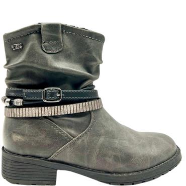 INDIGO GIRLS TEX 3 STRAP ZIP BOOT - GRAPHITE