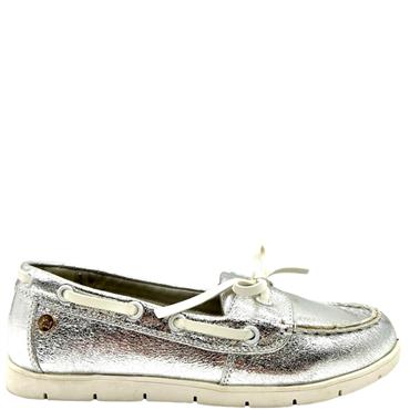 XTI LDS GLITTER DECK SHOE - SILVER