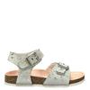 PABLOSKY GIRLS FLAT BUCKLE STRAP SANDAL - SILVER