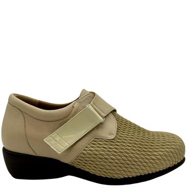 ALVIFLEX WOMENS DIABETIC VELCRO SHOE - BEIGE