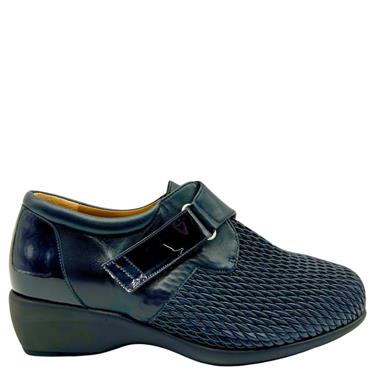 ALVIFLEX WOMENS DIABETIC VELCRO SHOE - NAVY