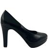 S OLIVER LDS PLATFORM COURT SHOE - BLACK PATENT