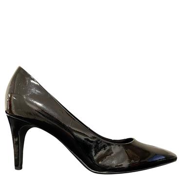 S OLIVER LDS POINTED TOE COURT SHOE - BLACK PATENT