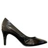 S OLIVER LDS POINTED TOE COURT SHOE - BLACK PATENT