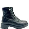 S OLIVER WOMENS ZIP LACE ANKLE BOOT - BLACK