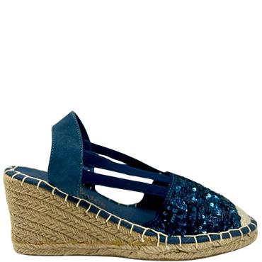 S OLIVER WEDGE ESPRIDRILLE SDL - NAVY
