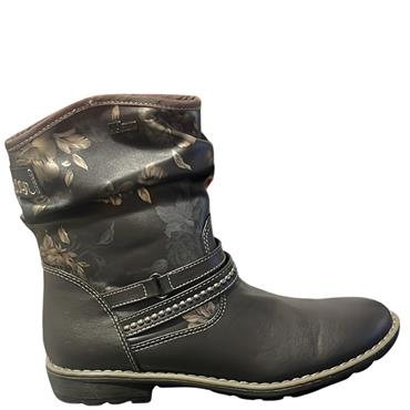 S OLIVER GIRLS FLOWER STRAP ZIP BT - GREY MULTI