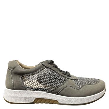G COMFORT WOMENS LACE TRAINER - GREY