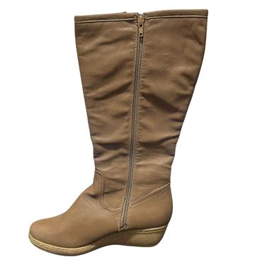 AFTER HOURS HI LEG 2STRP WEDGE - TAUPE